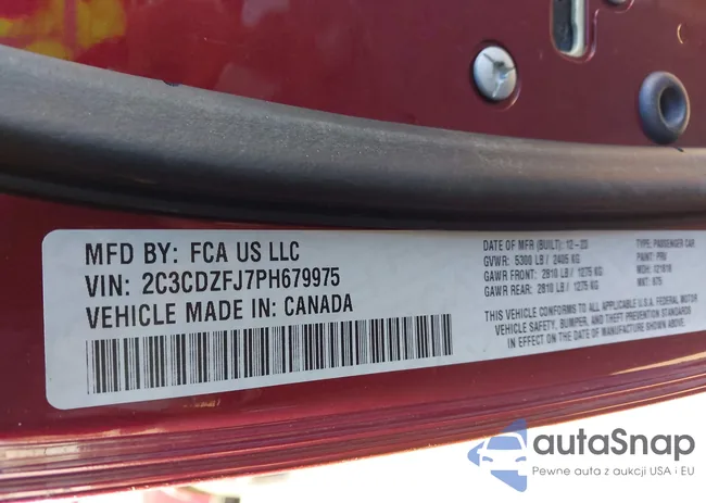 2C3CDZFJ7PH679975: 43927895