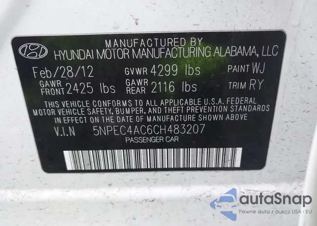 5NPEC4AC6CH483207: 43927898