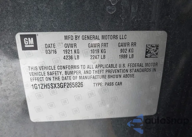 1G1ZH5SX3GF265826: 43928004