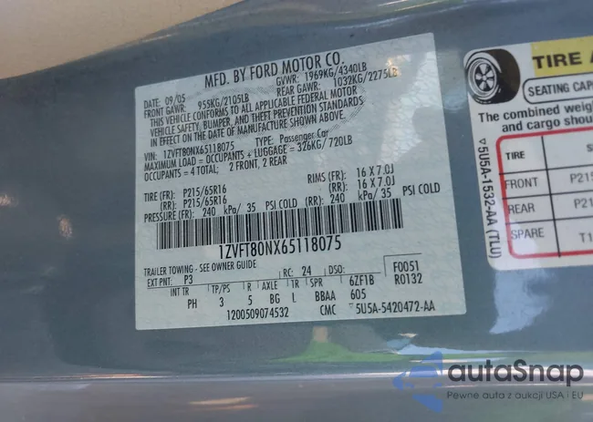 1ZVFT80NX65118075: 43928195