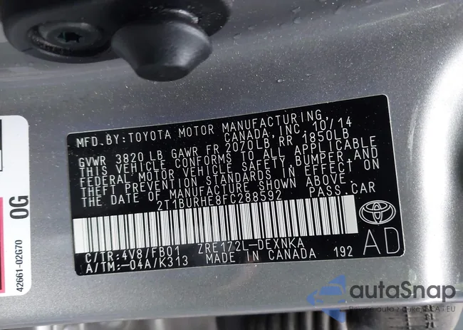 2T1BURHE8FC288592: 43928201