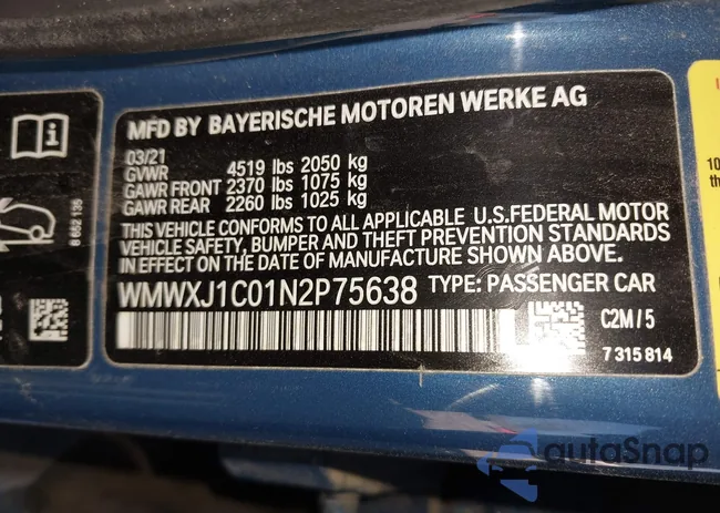 WMWXJ1C01N2P75638: 43928209