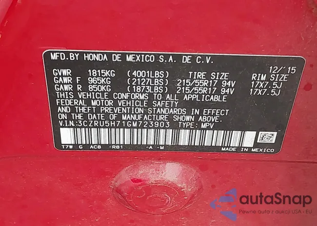 3CZRU5H71GM723903: 43928315