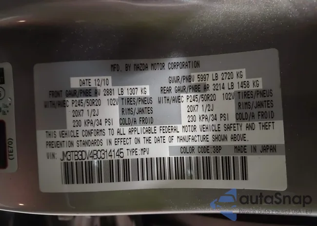 JM3TB3DV4B0314145: 43928350