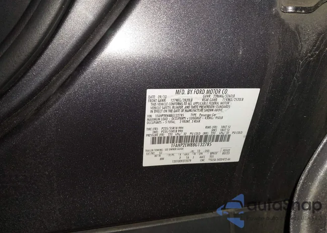 1FAHP2EW8BG132785: 43927454