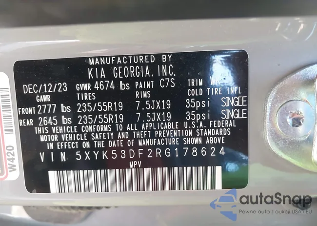 5XYK53DF2RG178624: 43927544