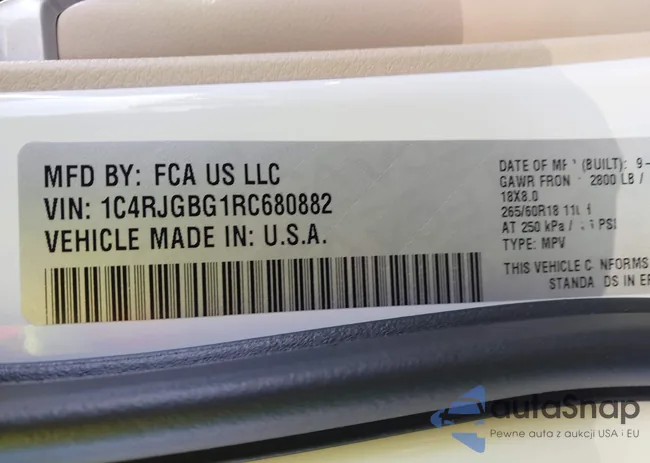 1C4RJGBG1RC680882: 43927545