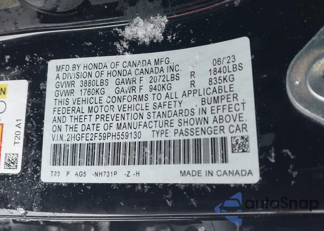 2HGFE2F59PH559130: 43927678