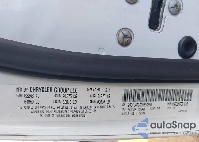 2B3CJ4DG6BH596580: 43927728