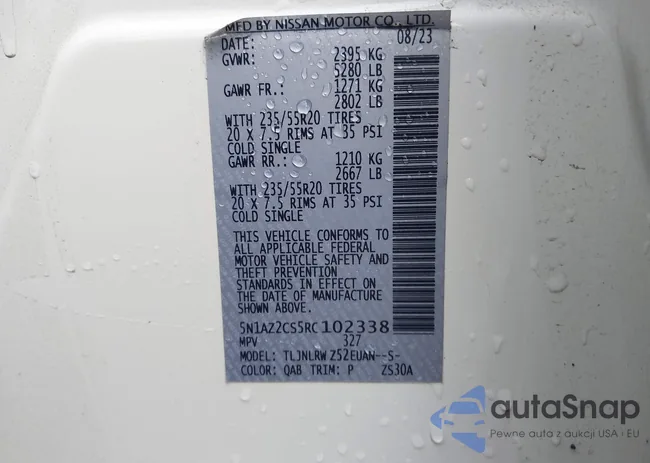 5N1AZ2CS5RC102338: 43928777