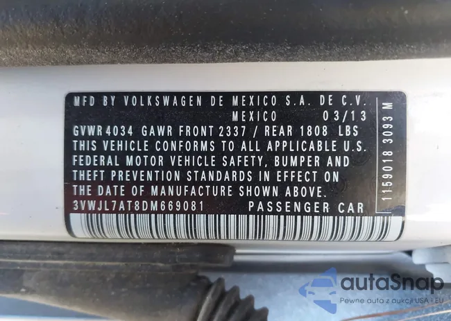 3VWJL7AT8DM669081: 43928786