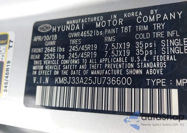 KM8J33A25JU736600: 43928853