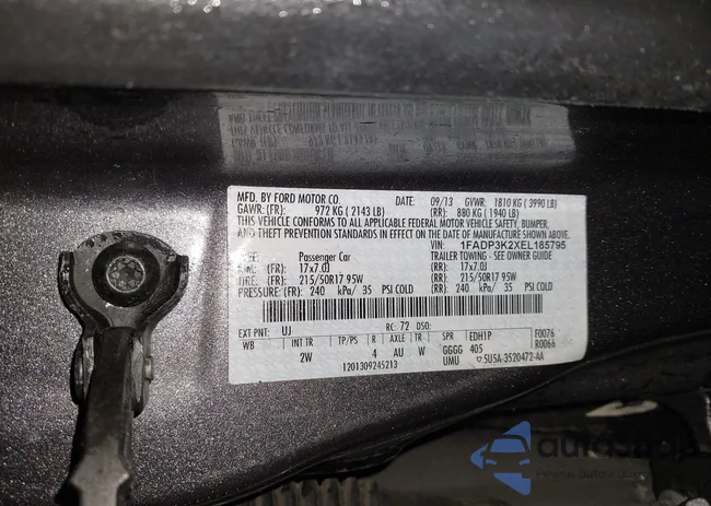 1FADP3K2XEL185795: 43929003