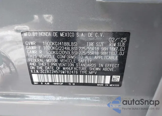 3CZRZ2H57SM782476: 43929007