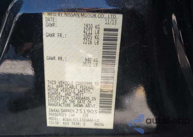 1N4AL3AP4EN251905: 43929080