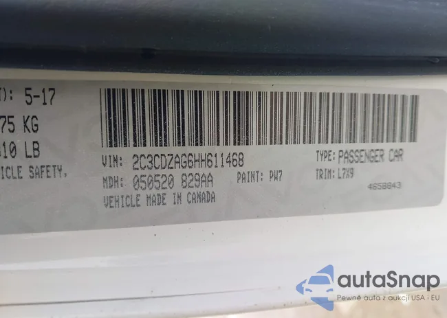 2C3CDZAG6HH611468: 43929082