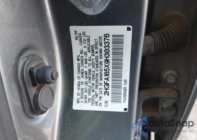 2HGFA165X9H303376: 43929119