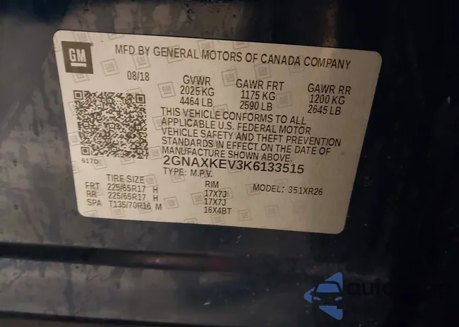 2GNAXKEV3K6133515: 43929124