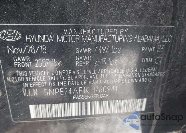 5NPE24AF1KH760941: 43929194