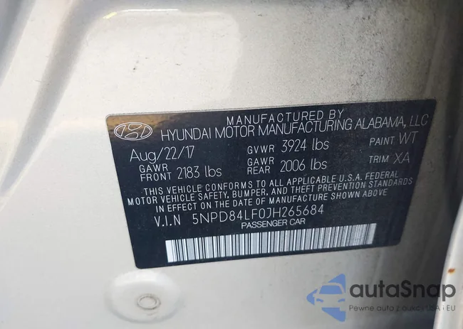 5NPD84LF0JH265684: 43929218