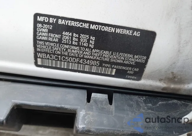 WBA3C1C50DF434985: 43929356
