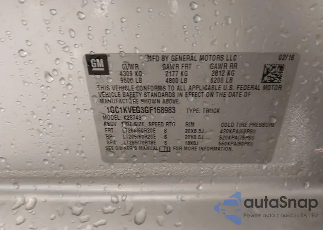 1GC1KVEG3GF168983: 43928401