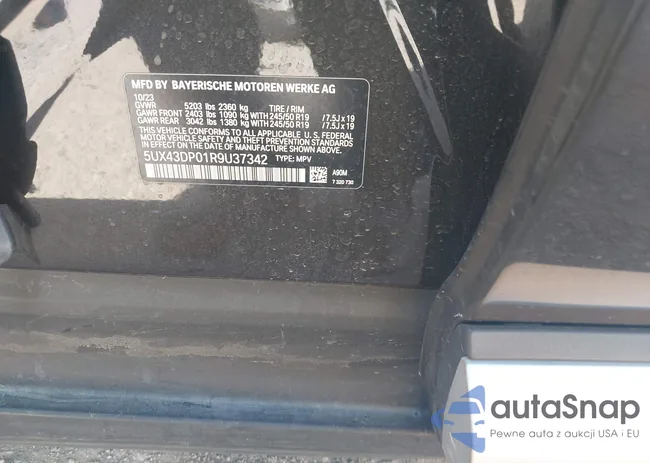 5UX43DP01R9U37342: 43928403