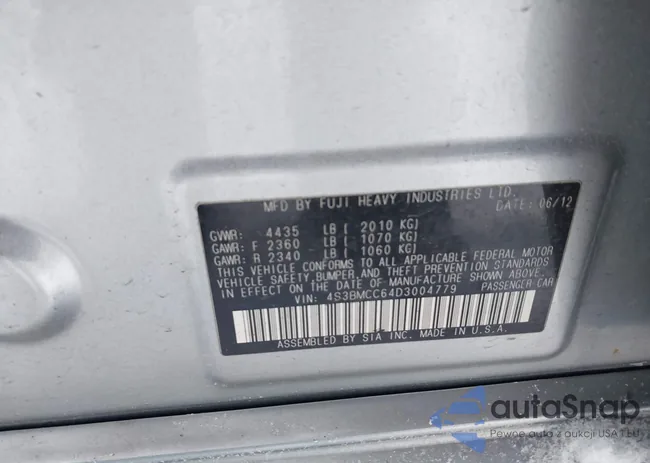 4S3BMCC64D3004779: 43928515