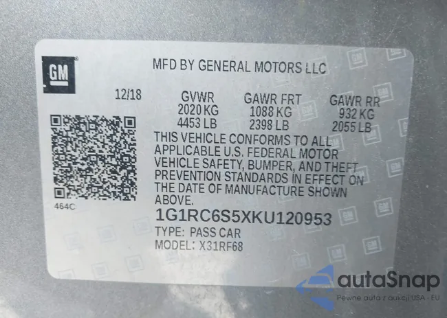 1G1RC6S5XKU120953: 43928521