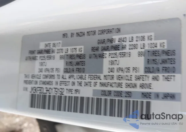 JM3KFBDL3H0179192: 43928542