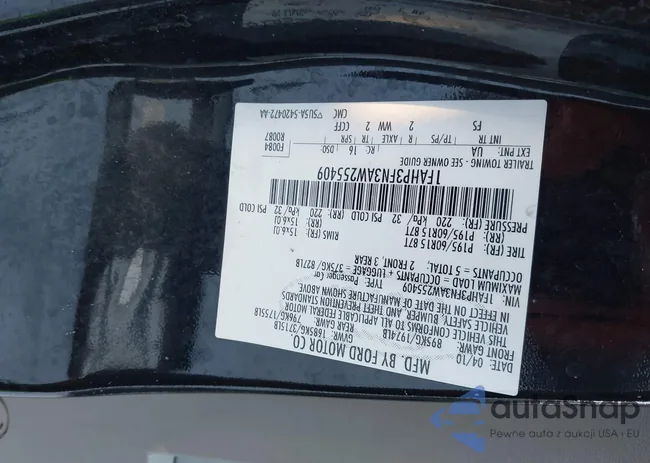 1FAHP3FN3AW255409: 43928716