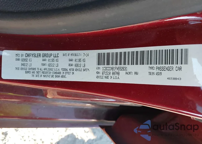 1C3CCCAB1FN552631: 43929802