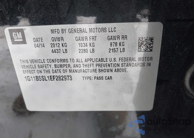 1G11B5SL1EF282973: 43929860