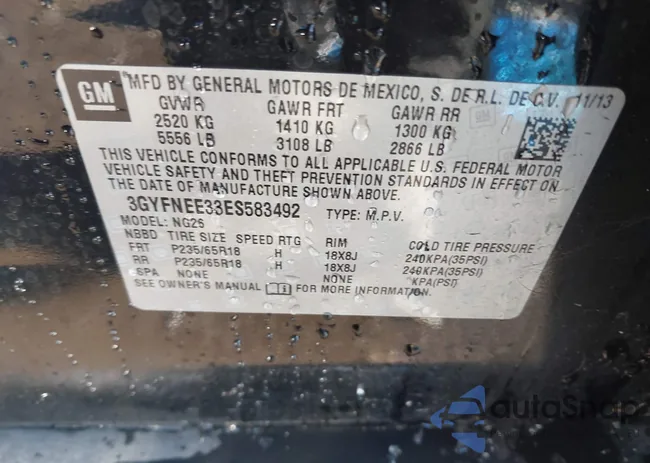 3GYFNEE33ES583492: 43929874