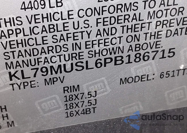 KL79MUSL6PB186715: 43930039