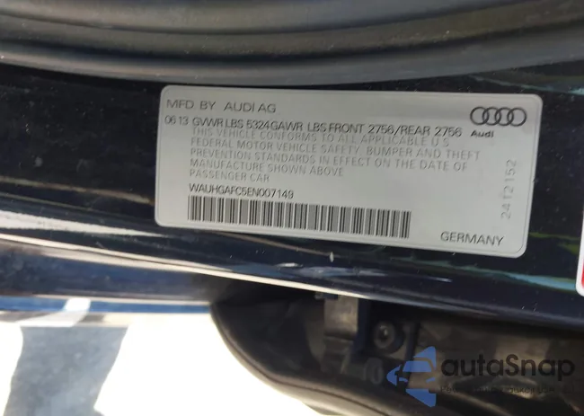 WAUHGAFC5EN007149: 43930064