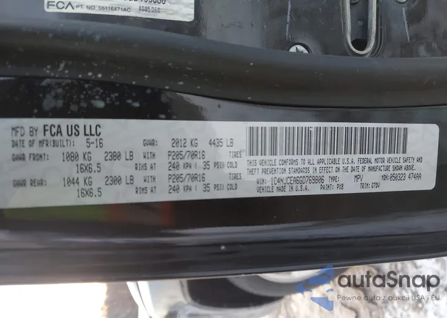 1C4NJCEA6GD769806: 43930160