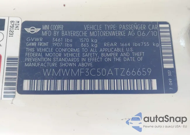 WMWMF3C50ATZ66659: 43930225