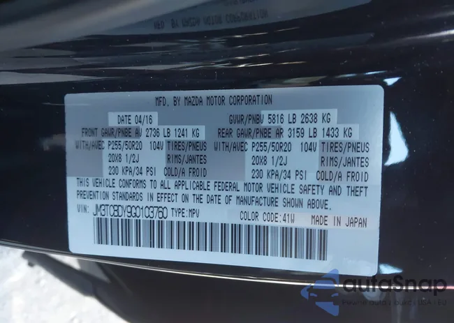 JM3TCBDY9G0103760: 43930230