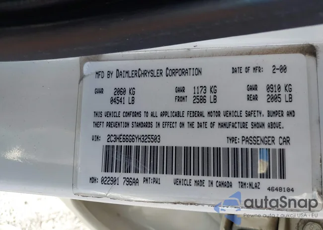 2C3HE66G6YH325503: 43930249