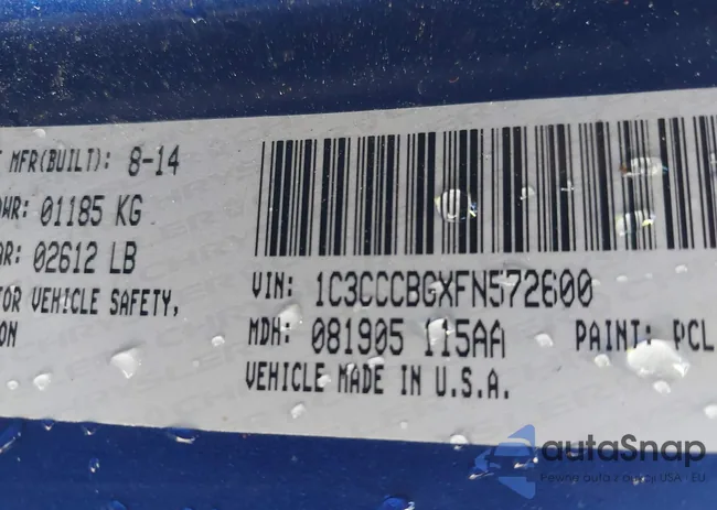 1C3CCCBGXFN572600: 43930330