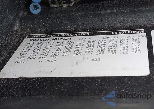 3GNEC12T14G126533: 43929480