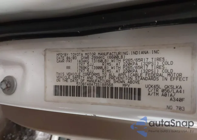 5TDBT48A73S188568: 43929499