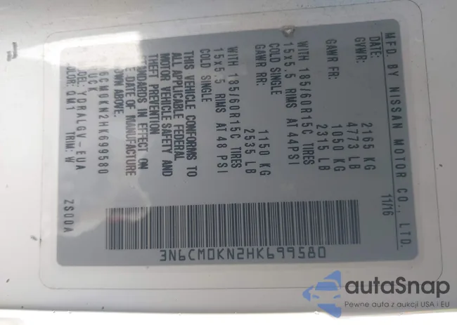 3N6CM0KN2HK699580: 43929568