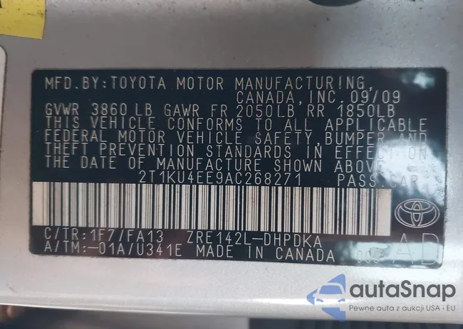 2T1KU4EE9AC268271: 43929744