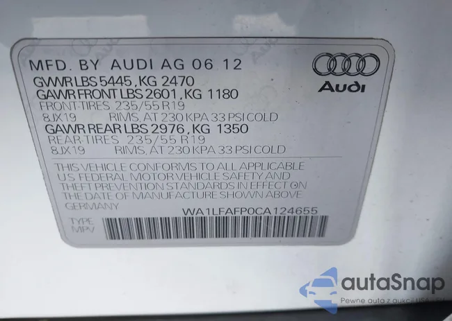 WA1LFAFP0CA124655: 43930822