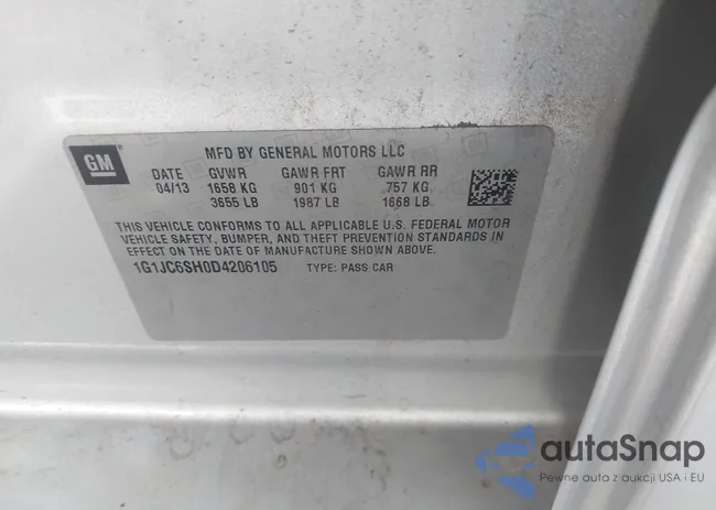 1G1JC6SH0D4206105: 43930937