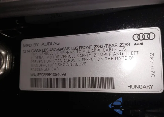 WAUEFGFF8F1094699: 43930998