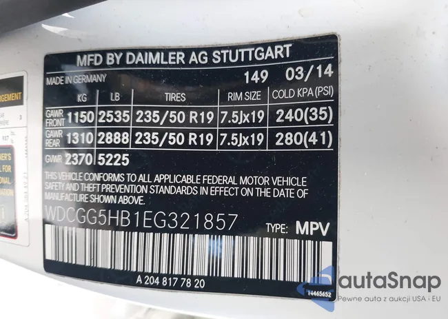 WDCGG5HB1EG321857: 43931120