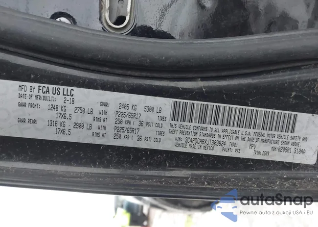 3C4PDCABXJT309824: 43931294